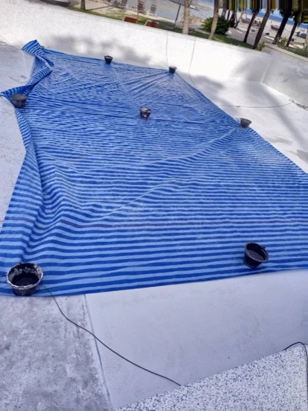 SAii Phi Phi — sheets laid over the fresh surface