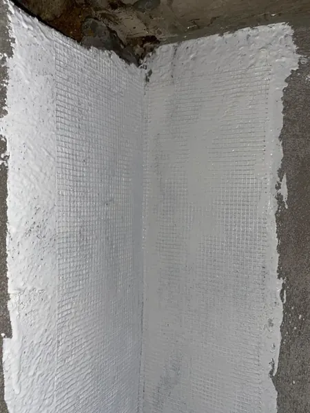 Sea Stone Private Pool Villas — reinforcing mesh in the sump tank corners