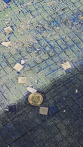 Sea Stone Private Pool Villas — mosaic taken off the pool floor