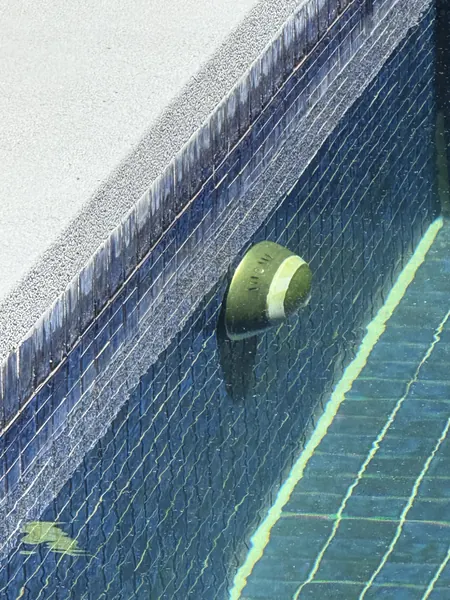 Sea Stone Private Pool Villas — the old mosaic along the pool edge