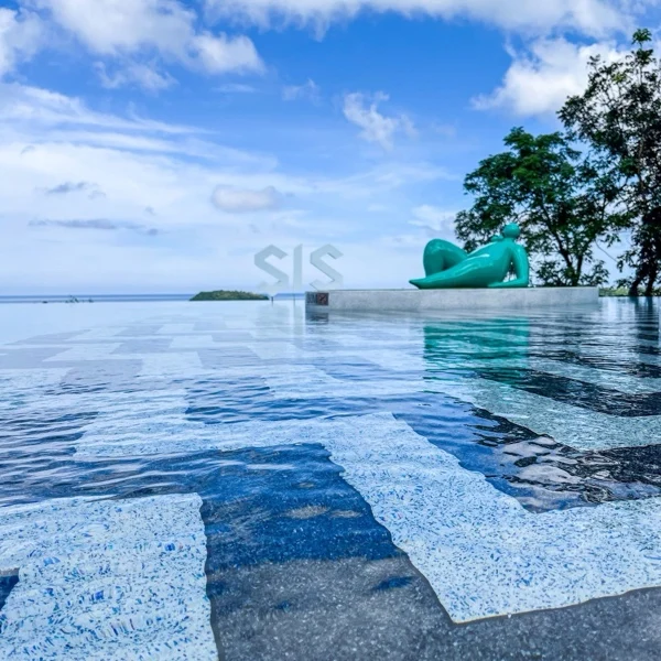 The SIS Kata — the chevron deck running out under the water