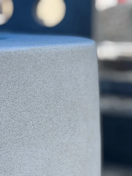 Sugar Marina POP — the new finish on a platform edge, close up