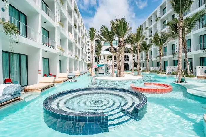 Sugar Marina POP – Kata Beach — the spiral jacuzzi in the courtyard pool