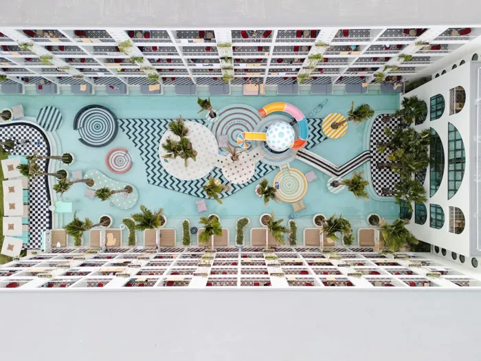 Sugar Marina POP – Kata Beach — the pool deck under the walkways