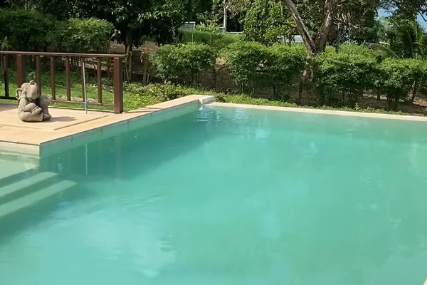 The Estate, Ao Po — the pool, the steps and the garden