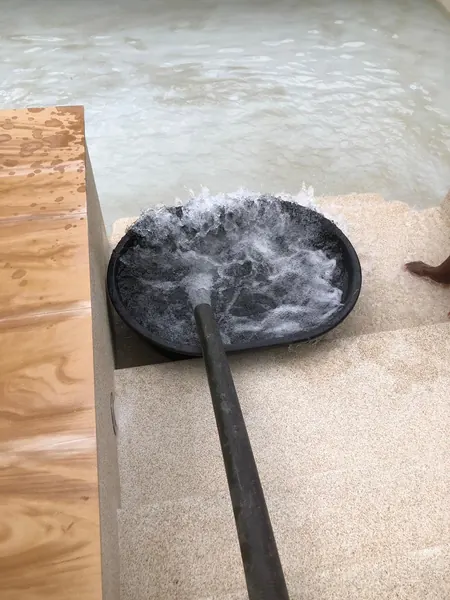 The Estate, Ao Po — water going in over the new finish