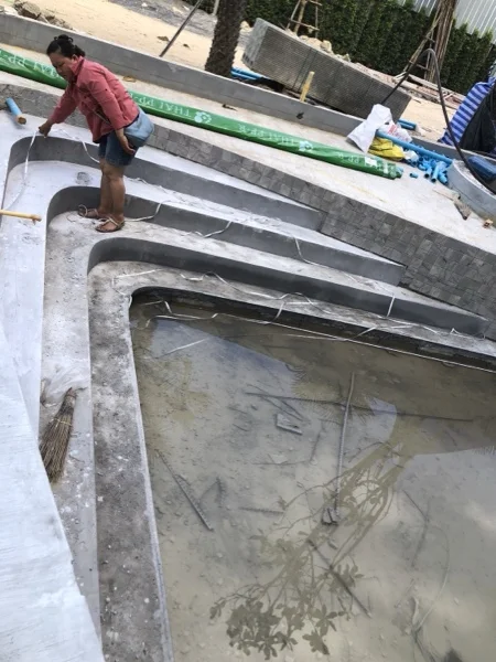 Title Serenity, Nai Yang — the stepped seating in the main pool, before the finish