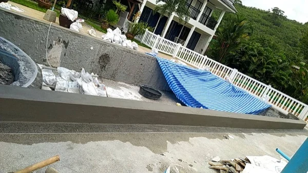 Private Villa, Khao Lak — render going up the pool wall