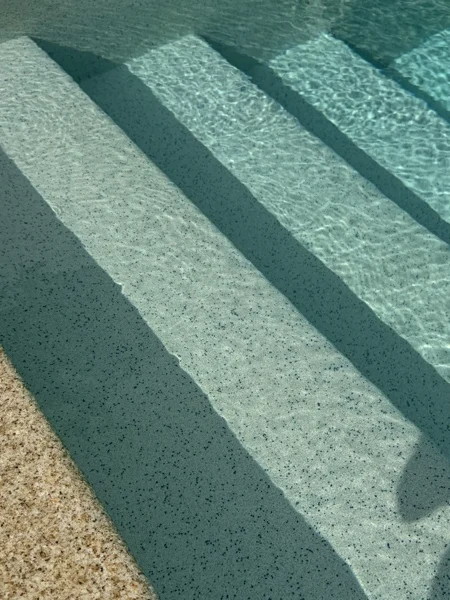 Private Villa, Khao Lak — the steps, crisp in the afternoon sun