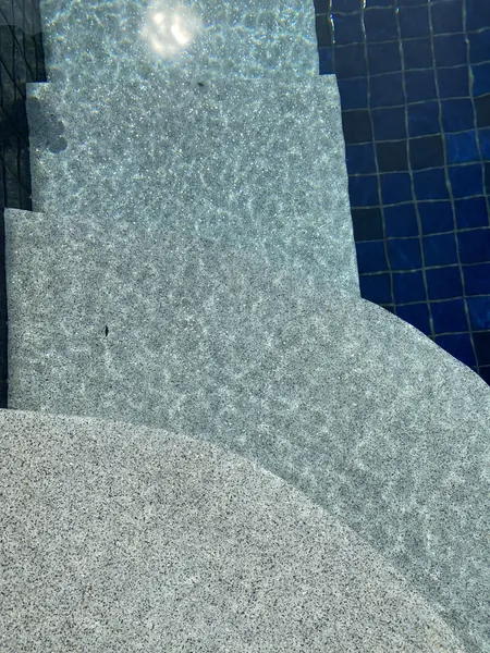Vista del Mar, Naithon — Sea-View Pool — the curved steps under water