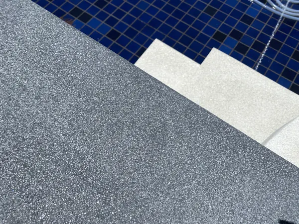 Vista del Mar, Naithon — Sea-View Pool — the coping above the steps