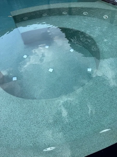 Zima Spa & Wellness, Rawai — finished Irish Green surface at the jacuzzi