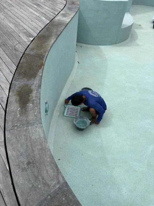 Zima Spa & Wellness — finishing work inside the main pool