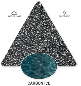 Carbon Ice — ภาพประกอบตัวอย่าง PebbleCrete Classic