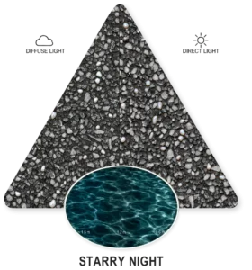 Starry Night — ภาพประกอบตัวอย่าง PebbleCrete Classic