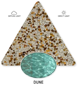 Dune — ภาพประกอบตัวอย่าง PebbleCrete Glass