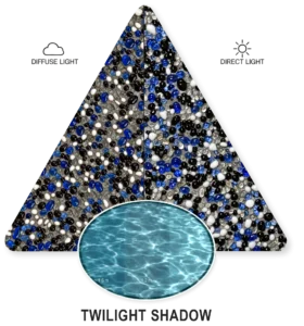 Twilight Shadow — ภาพประกอบตัวอย่าง PebbleCrete Glass