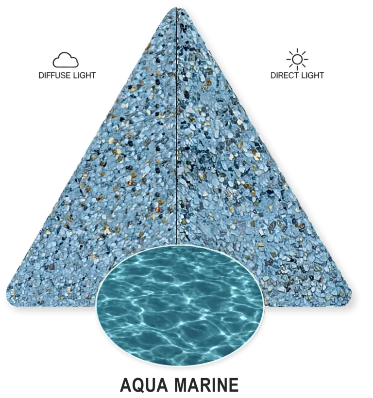 Aquamarine — PebbleCrete Classic sample illustration