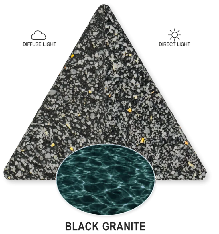Black Granite — PebbleCrete Classic sample illustration