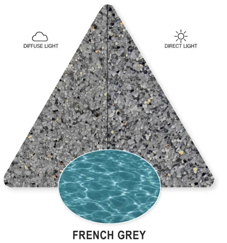 French Grey — PebbleCrete Classic sample illustration