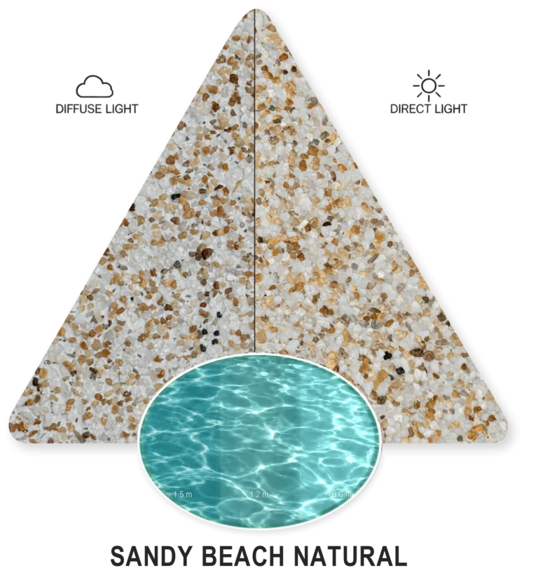 Sandy Beach Natural — PebbleCrete Classic sample illustration