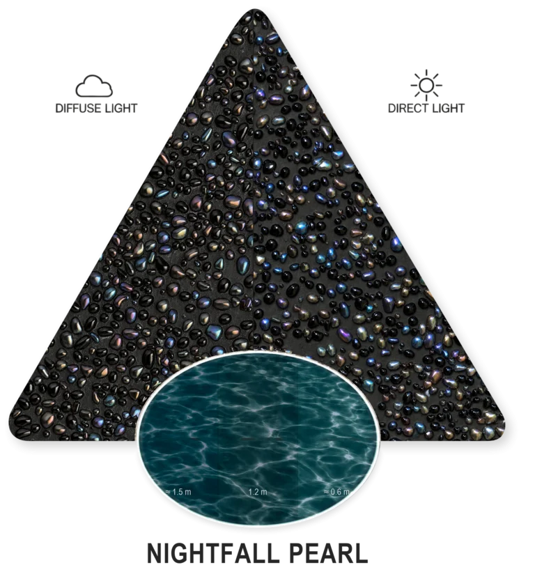 Nightfall Pearl — PebbleCrete Glass sample illustration