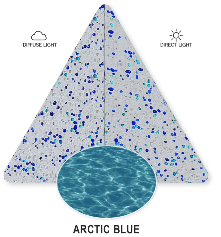 Arctic Blue — PebbleCrete Supreme sample illustration