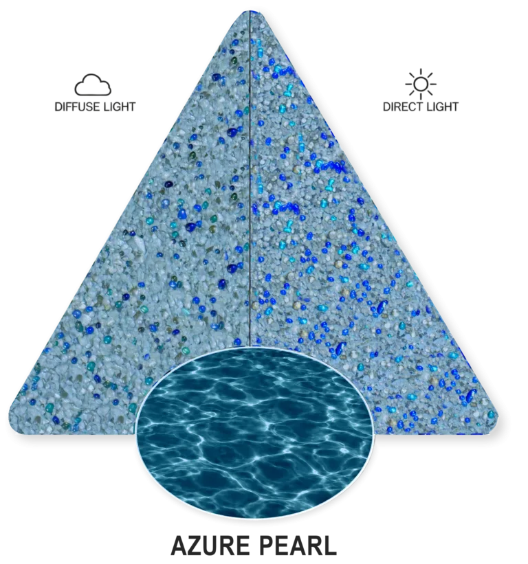 Azure Blue — PebbleCrete Supreme sample illustration