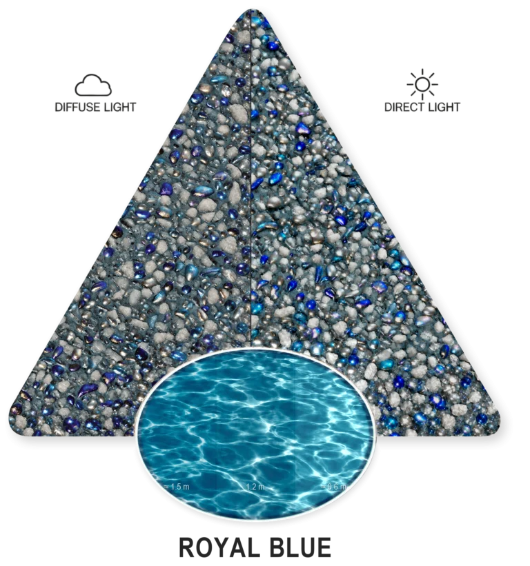 Royal Blue — PebbleCrete Supreme sample illustration