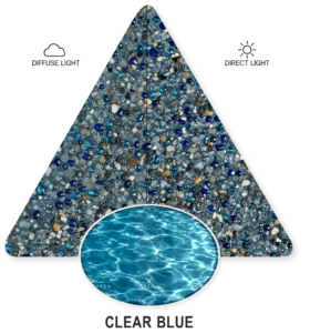 Clear Blue — ภาพประกอบตัวอย่าง PebbleCrete Supreme
