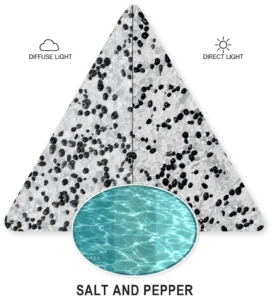 Salt and Pepper — ภาพประกอบตัวอย่าง PebbleCrete Supreme